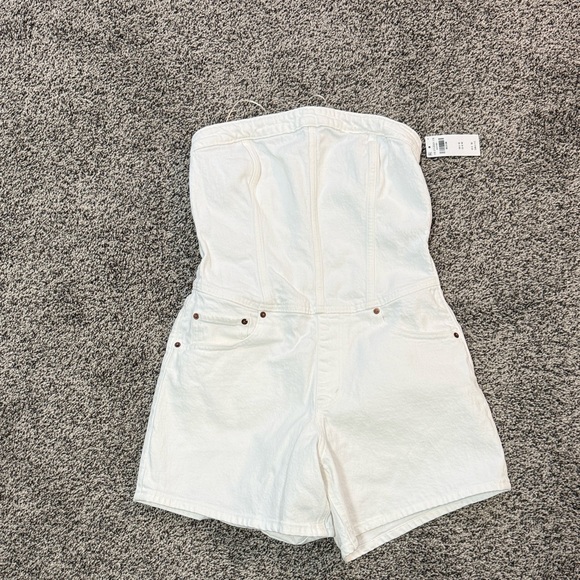 NWT Abercrombie & Fitch Strapless Denim Romper - Picture 5 of 5